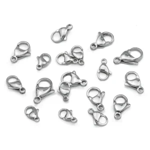 5pcs Fermetures en Acier Inoxydable