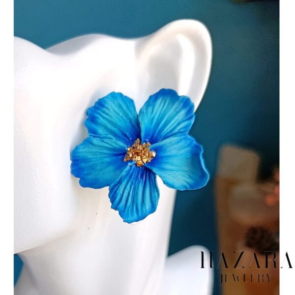 boucles d’oreilles Bleuet Sauvage – Image 2
