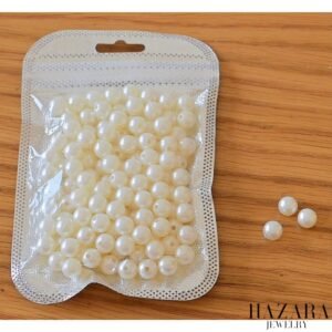 sachet perles blanche