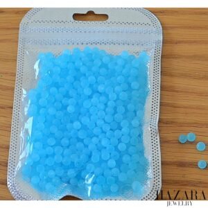 sachet perles mini bleu